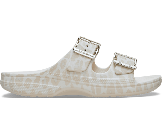 Saturday Metallic Buckle Animal Sandal - Almond Tint/Leopard